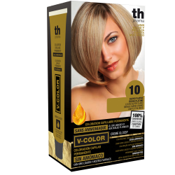 Farba na vlasy V-color č.10 (platinová blond)-domáca sada+šampon a maska zdarma