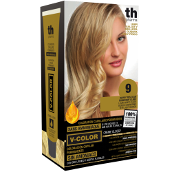 Farba na vlasy V-color č.9 (veľmi svetlá blond)-domáca sada+šampon a maska zdarma