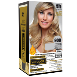 Farba na vlasy V-color č.900 (super platinum blond)-domáca sada+šampon a maska zdarma TH Pharma